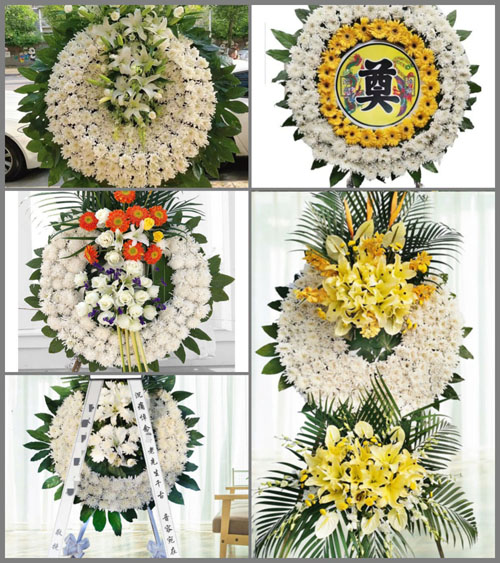 山东青岛平度市古岘镇乔戈庄村花圈速递